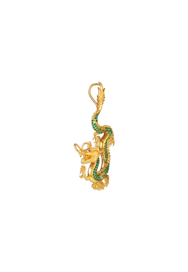 TOMEI Sacred Dragon Pendant, Yellow Gold 916