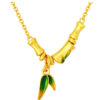 TOMEI X XIFU Bamboo Inspired  Necklace, Yellow Gold 999