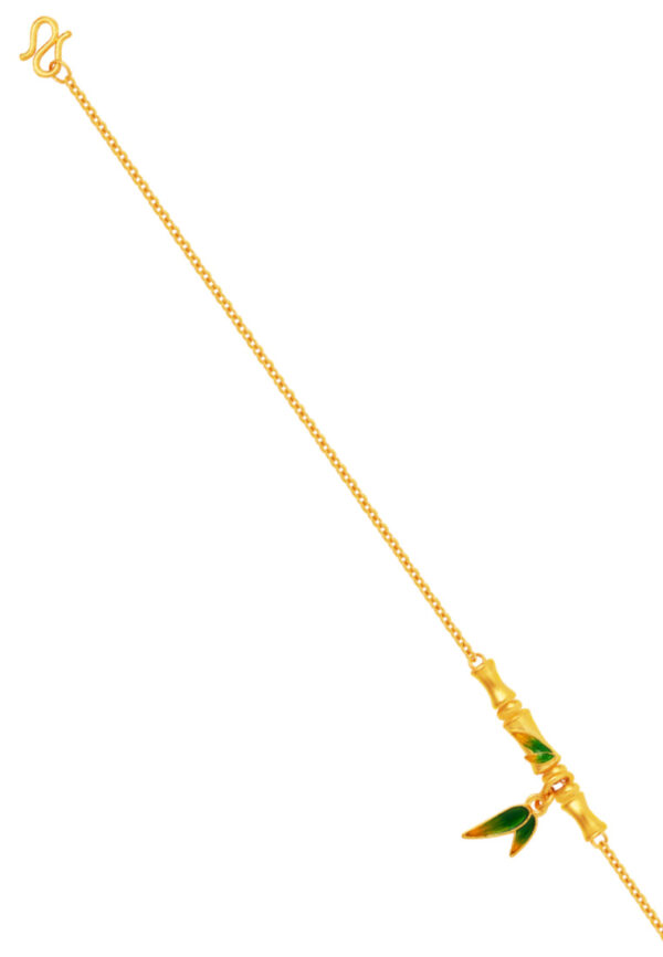 TOMEI X XIFU Bamboo Inspired Bracelet, Yellow Gold 999