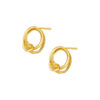 TOMEI X XIFU Love Knot Earrings, Yellow Gold 999