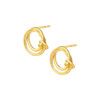 TOMEI X XIFU Love Knot Earrings, Yellow Gold 999
