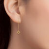 TOMEI [Online Exclusive] Lusso Italia Drop Clover Earrings, Yellow Gold 916