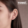 TOMEI Rouge Collection, Buzzing Bees Earrings, Rose Gold 750 (WQ9-DS)