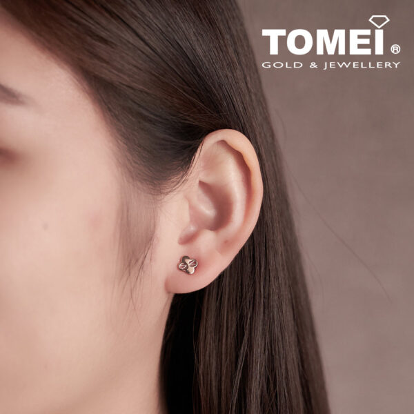 TOMEI Rouge Collection, Buzzing Bees Earrings, Rose Gold 750 (WQ9-DS)