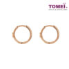 TOMEI [Online Exclusive] Little Ball Loop Earrings, Rose Gold 375