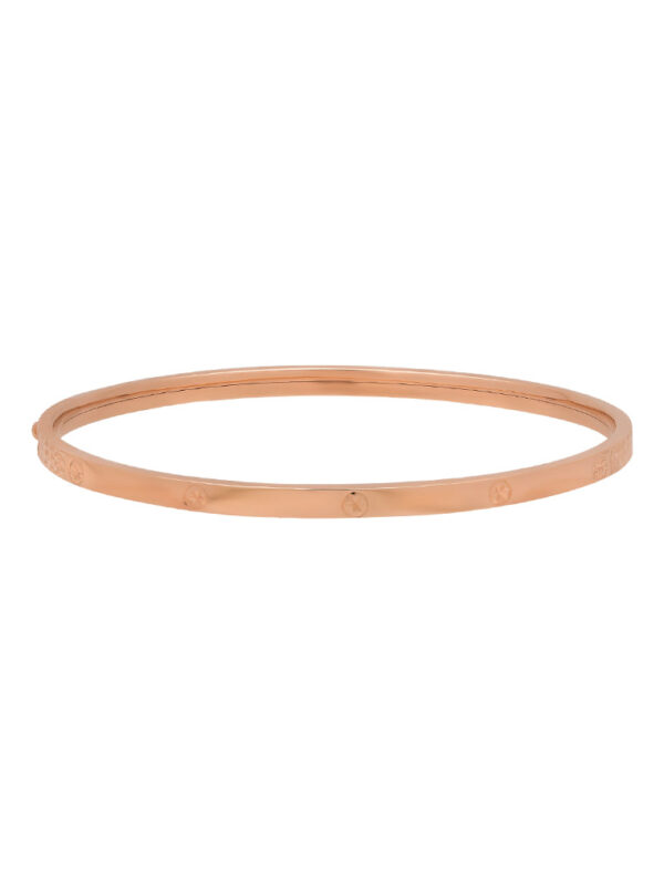 TOMEI Rouge Collection Dwi-sided Laser Bangle, Rose Gold 750
