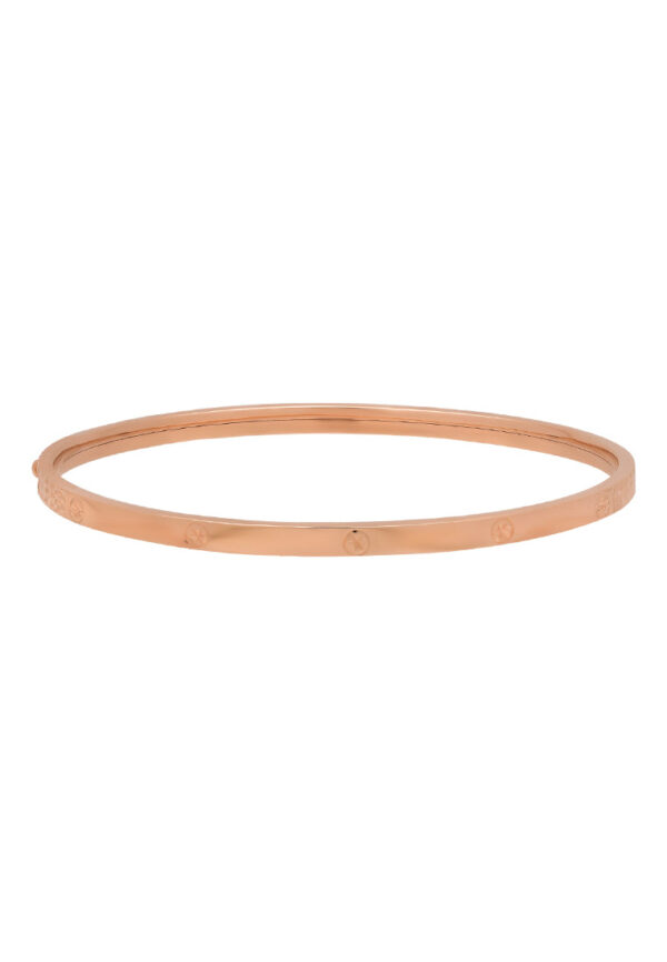 TOMEI Rouge Collection Dwi-sided Laser Bangle, Rose Gold 750