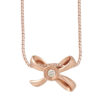 TOMEI [Online Exclusive] Minimalist Ribband Pendant, Rose Gold 375