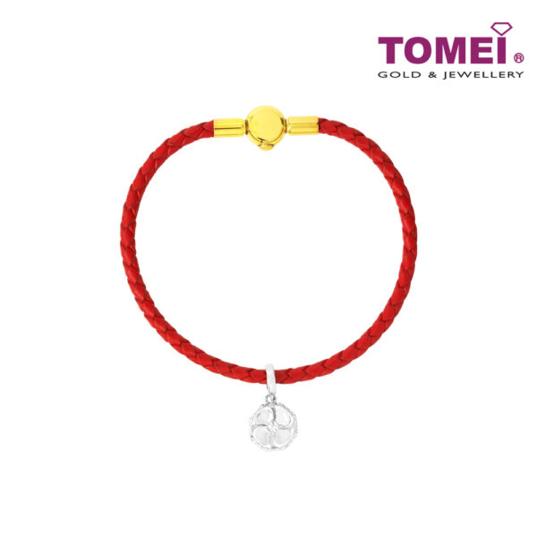 TOMEI Wheel Of Fortune Charm, White Gold 585