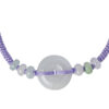 TOMEI [Online Exclusive] Natural Ping-An-Kou Jade with Purple Rope Bracelet