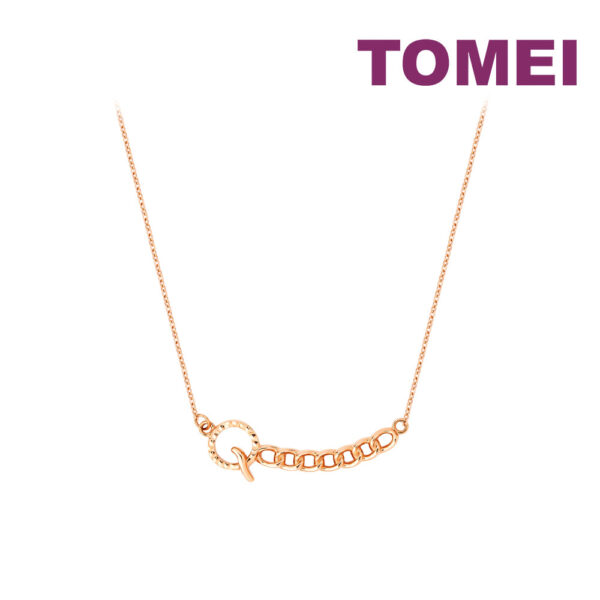 TOMEI Rouge Collection Necklace, Rose Gold 750
