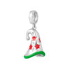 TOMEI Wizardry Hat with Stars and Spells Charm| White Gold 585 (14K) (P5793)