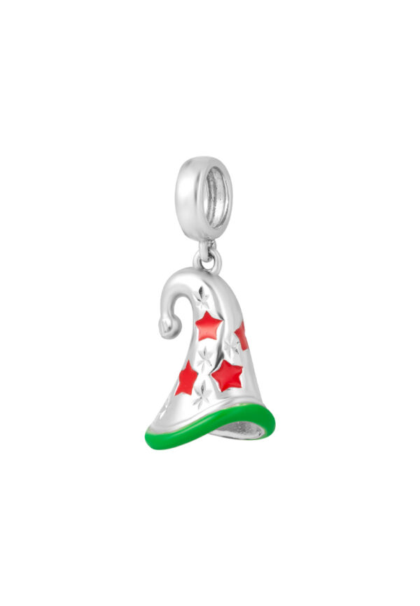 TOMEI Wizardry Hat with Stars and Spells Charm| White Gold 585 (14K) (P5793)
