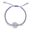 TOMEI [Online Exclusive] Natural Ping-An-Kou Jade with Purple Rope Bracelet