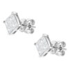 TOMEI Rhombus Diamond Earrings, White Gold 750 (DQ0003224)