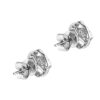 TOMEI Vividly Splendorous Florulent Duo Earrings, Diamond White Gold 750