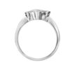 TOMEI Princess Cut Diamond Ring, White Gold 750