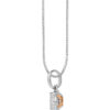 TOMEI The Symbolic Of Four Happiness Diamond Pendant Set, White+Rose Gold 585