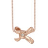 TOMEI [Online Exclusive] Minimalist Ribband Pendant, Rose Gold 375