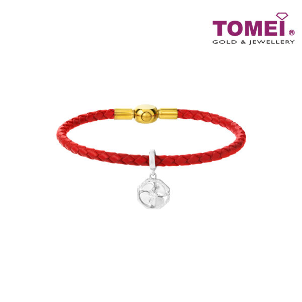 TOMEI Wheel Of Fortune Charm, White Gold 585