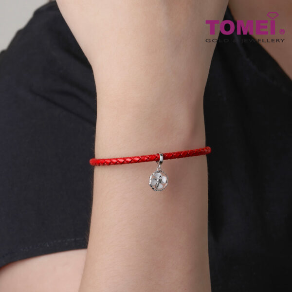 TOMEI Wheel Of Fortune Charm, White Gold 585