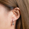 TOMEI Sphericity in Luminescence Duo Earrings, White Gold 585