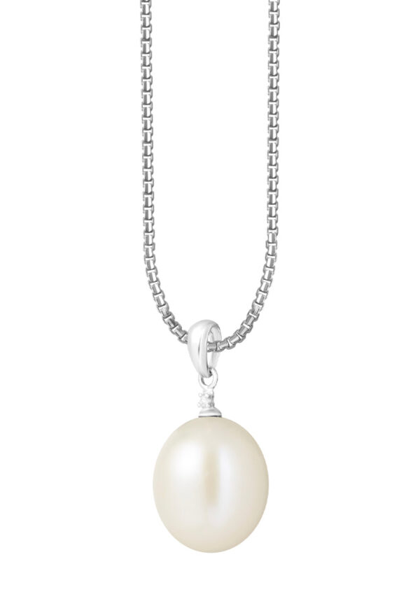 TOMEI [Online Exclusive ] Fresh Water White Pearl Pendant I White Gold 750