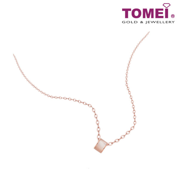 TOMEI Rouge Collection Nacre Enchanting Necklace, Rose Gold 750