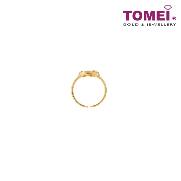 TOMEI x Hello Kitty Hollow Ring, Yellow Gold  916 (HK-YG0731R-1C)