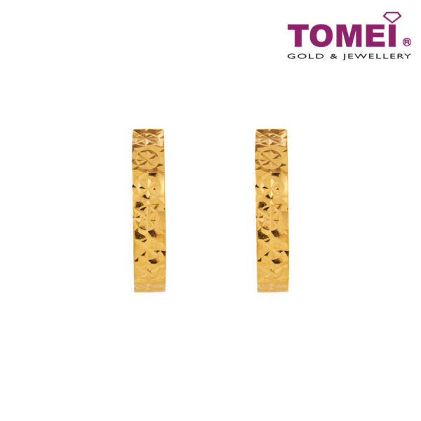 TOMEI Simply Hoop Earrings, Yellow Gold 916