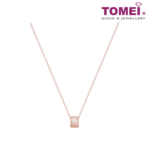 TOMEI Rouge Collection Nacre Enchanting Necklace, Rose Gold 750