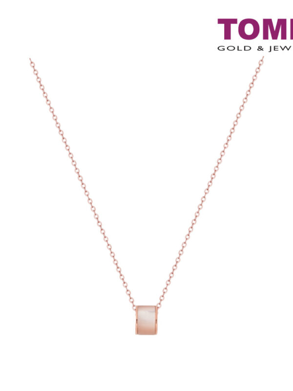 TOMEI Rouge Collection Nacre Enchanting Necklace, Rose Gold 750
