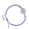 TOMEI [Online Exclusive] Natural Ping-An-Kou Jade with Purple Rope Bracelet