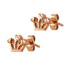 TOMEI Rouge Collection Crown Earrings, Rose Gold 750
