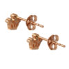 TOMEI Rouge Collection Crown Earrings, Rose Gold 750
