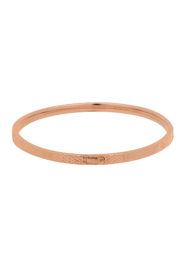 TOMEI Rouge Collection Dwi-sided Laser Bangle, Rose Gold 750