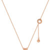 TOMEI Rouge Collection Forever Love Necklace, Rose Gold 750
