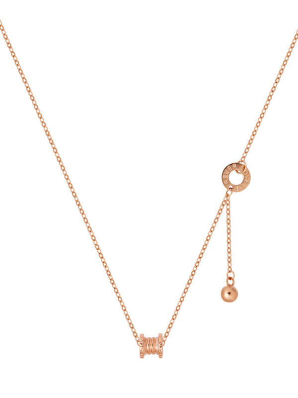TOMEI Rouge Collection Forever Love Necklace, Rose Gold 750