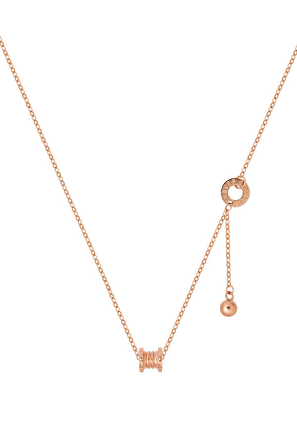 TOMEI Rouge Collection Forever Love Necklace, Rose Gold 750