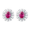 TOMEI Ruby Earrings, White Gold 750