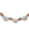 TOMEI [有钱花] Natural Flower Jade with Green Rope Bracelet [Online Exclusive]