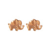 TOMEI Rouge Collection Elephant Earrings, Rose Gold 750