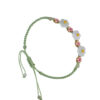TOMEI [有钱花] Natural Flower Jade with Green Rope Bracelet [Online Exclusive]