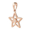 TOMEI [Online Exclusive] Minimalist Dangling Star Pendant, Rose Gold 375