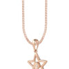 TOMEI [Online Exclusive] Minimalist Dangling Star Pendant, Rose Gold 375