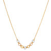 TOMEI Tri-Tone Circle Entwined Necklace, Yellow Gold 916