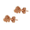 TOMEI Rouge Collection Elephant Earrings, Rose Gold 750