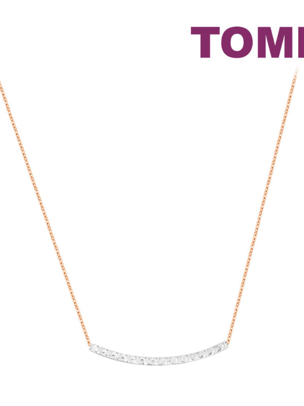 TOMEI Rouge Collection Smiley Necklace, Rose Gold 750
