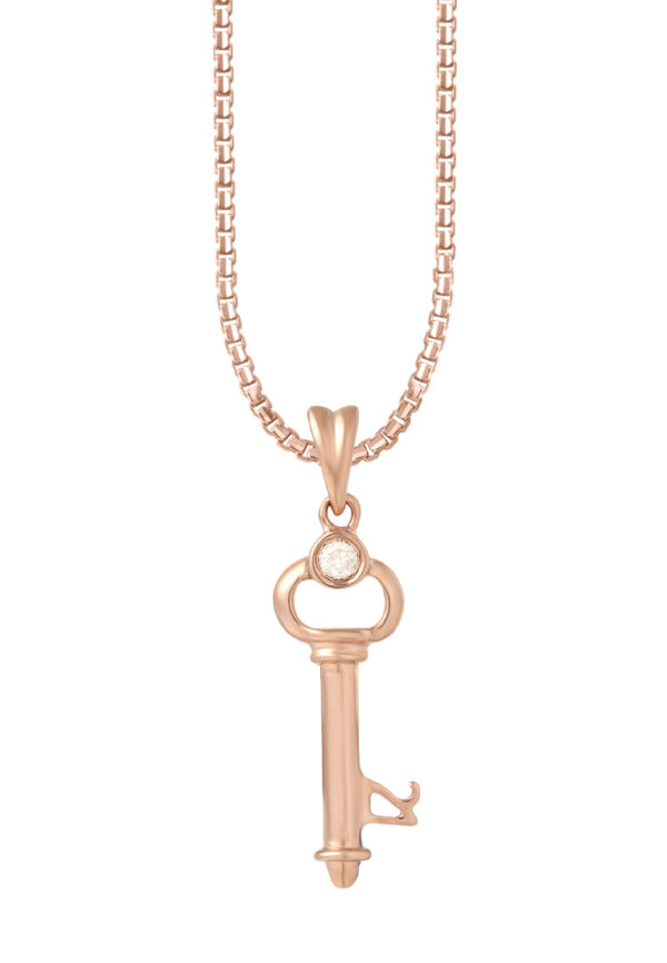 TOMEI [Online Exclusive] Awesome 21st Birthday Key Pendant, Rose Gold 375