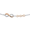 TOMEI 【真爱无尽】Infinity Love Bracelet, White+Rose Gold 585